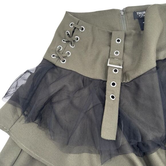 Hot Topic Thorn & Fable Ruffle Tiered Skirt Sz. Med - Picture 4 of 8